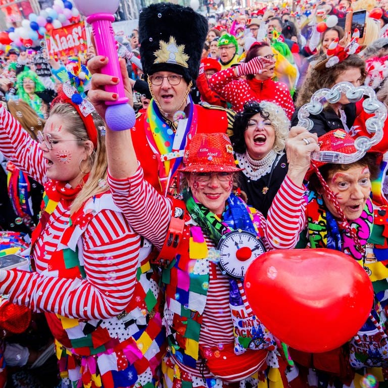 Narren feiern den Auftakt der Karnevalssession