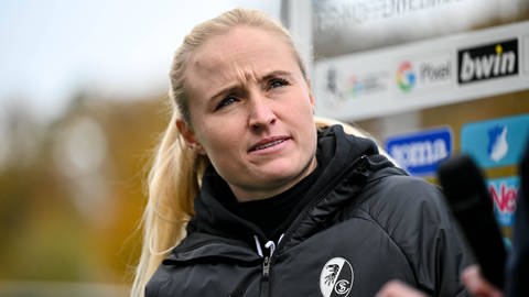 Trainerin des SC Freiburg, Theresa Merk.