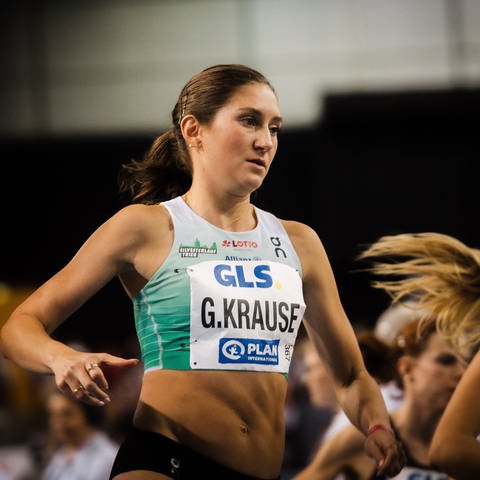 Gesa Felicitas Krause während den 71. Deutschen Leichtathletik-Hallenmeisterschaften in Leipzig (Foto: IMAGO, IMAGO / Beautiful Sports)