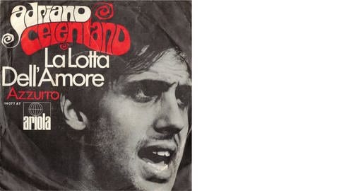 Cover der Schallplatte Azzuro von Adriano Celentano 