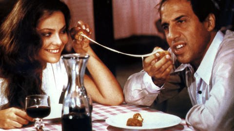 Adriano Celentano und Ornella Muti in dem Film "Gib dem Affen Zucker".