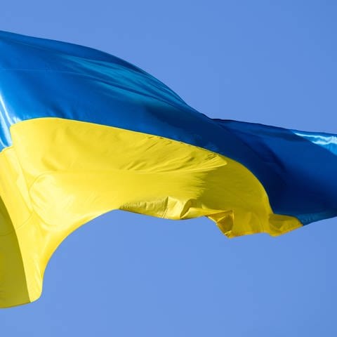 Ukraine-Flagge  (Foto: dpa Bildfunk, picture alliance/dpa/dpa-Zentralbild | Robert Michael)