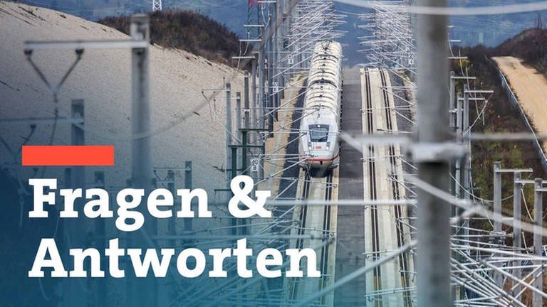 Ein Zug fährt auf der Neubaustrecke Wendlingen - Ulm, am 11. Dezember geht sie in Betrieb. Hier bekommen Sie die Antworten auf die wichtigsten Fragen.