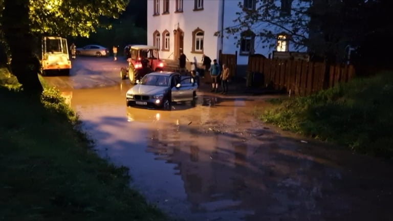 Überschwemmungen im Ahrtal. (Foto: SWR, Winkler TV)