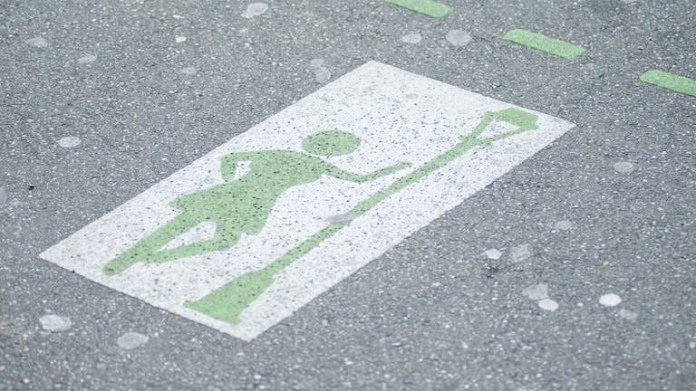 Straßenschild zum Anzeigen von Straßenprostitution in Basel
