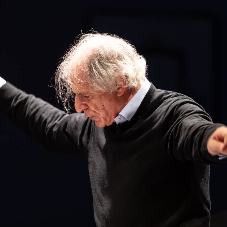 Dirigent Emilio Pomarico in der Probe für das Eröffnungskonzert der Donaueschinger Musiktage 2019 (Foto: SWR, Ralf Brunner)