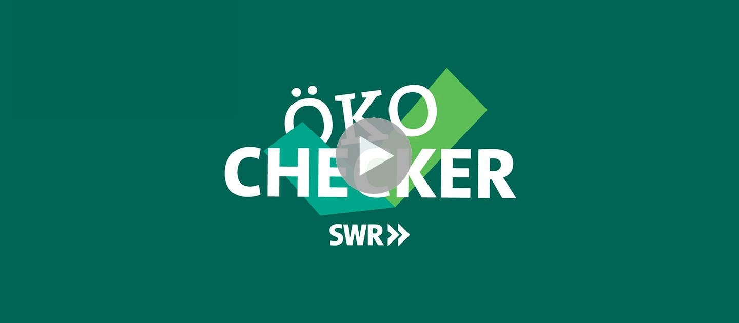 Sendungslogo der SWR-Reihe "Ökochecker" auf Youtube, Instagram und in der ARD Mediathek.