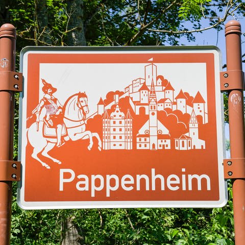 Ortsschild in Pappenheim